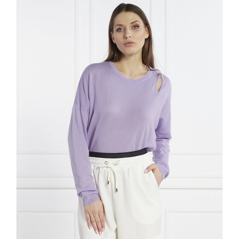 Liu Jo Vlněný svetr | Regular Fit | s příměsí kašmíru 88469421