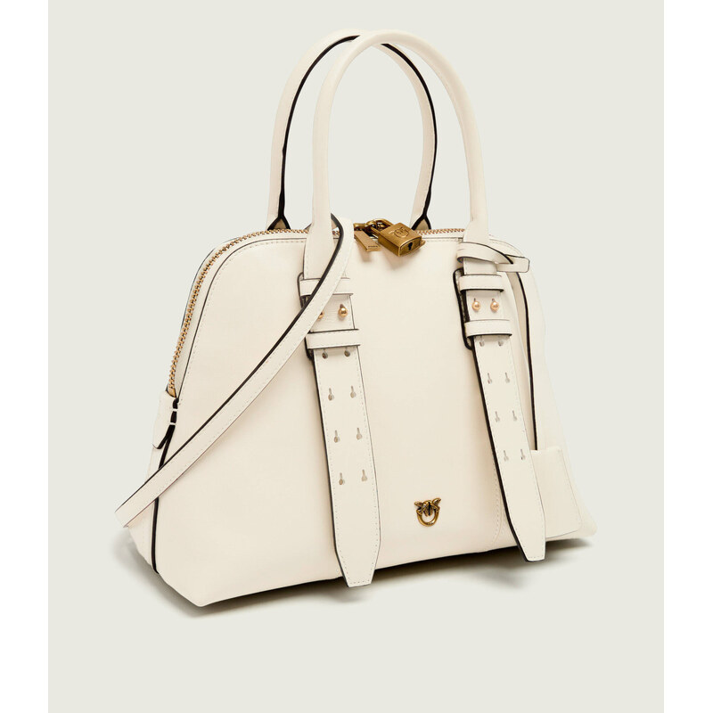Pinko Kožený kufřík BOWLING BAG MEDIUM