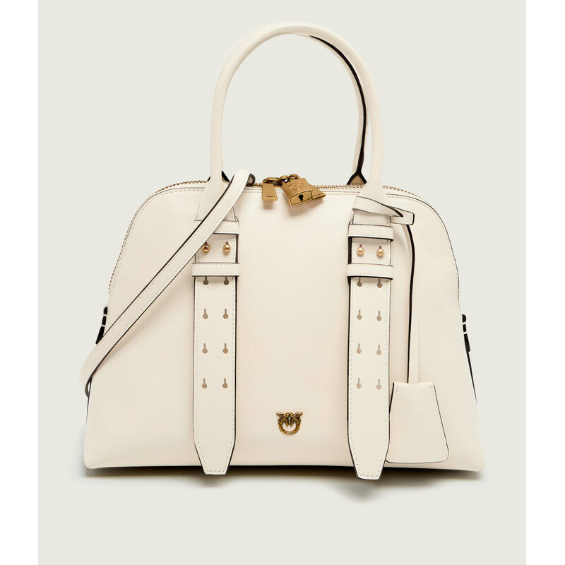 Pinko Kožený kufřík BOWLING BAG MEDIUM