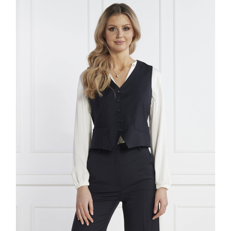 Weekend MaxMara Vlněná vesta NAVY | Regular Fit