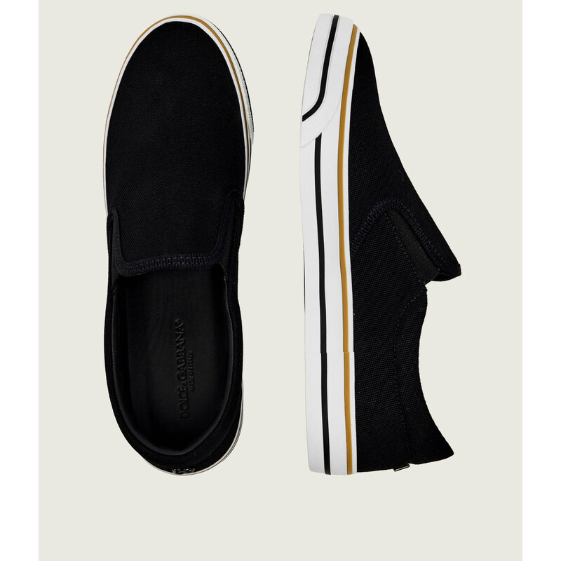 Dolce & Gabbana Slip on s přídavkem kůže