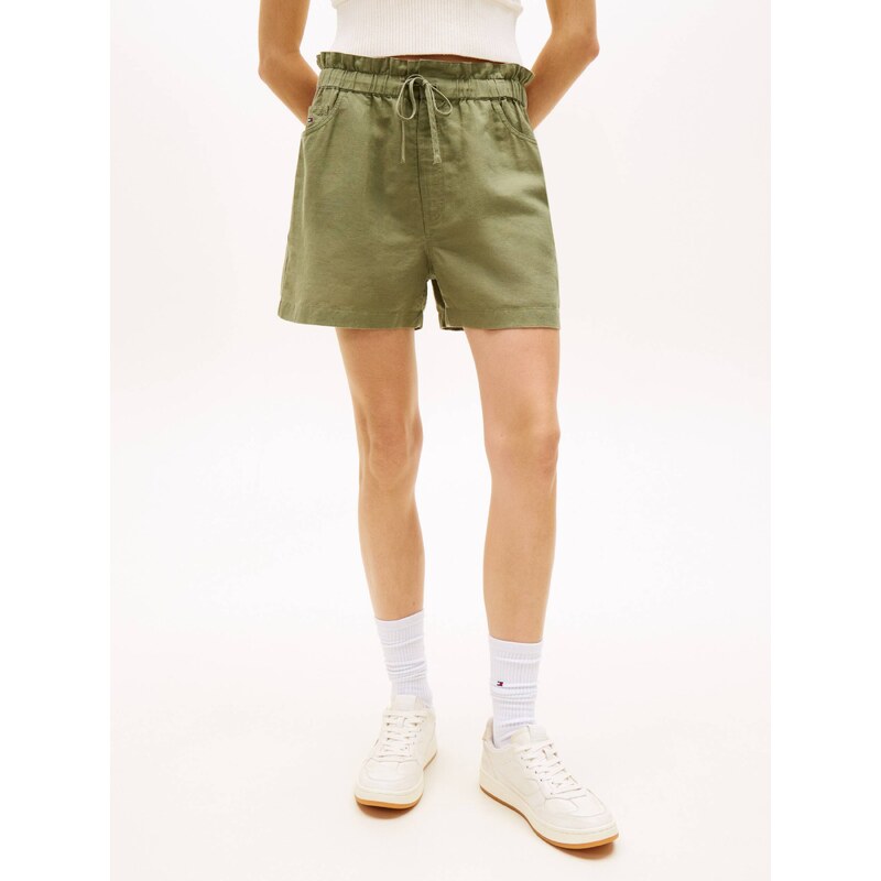 Tommy Jeans Lněné šortky TJW ESSENTIAL | regular fit