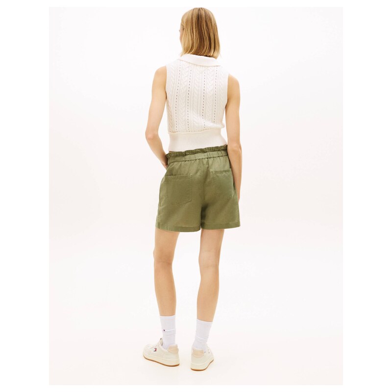 Tommy Jeans Lněné šortky TJW ESSENTIAL | regular fit