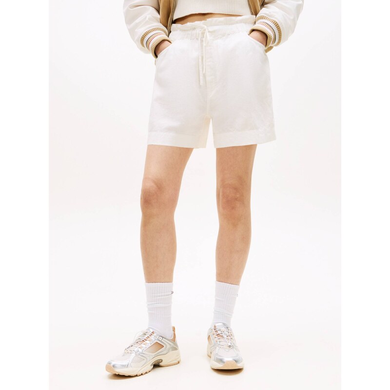Tommy Jeans Lněné šortky TJW ESSENTIAL | regular fit