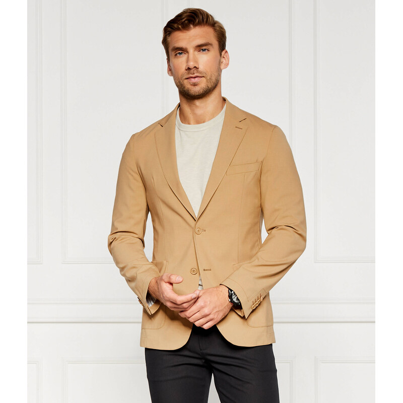 BOSS BLACK Vlněná sako P-Hanry-WG-241 | Slim Fit