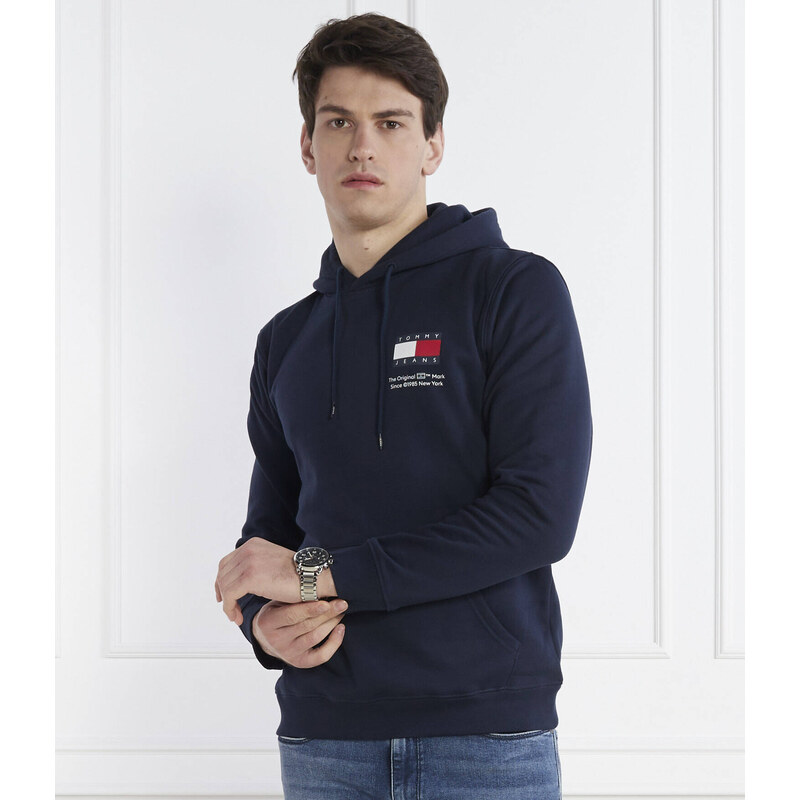 Tommy Jeans Mikina ESSENTIAL FLAG HOOD EXT | Regular Fit