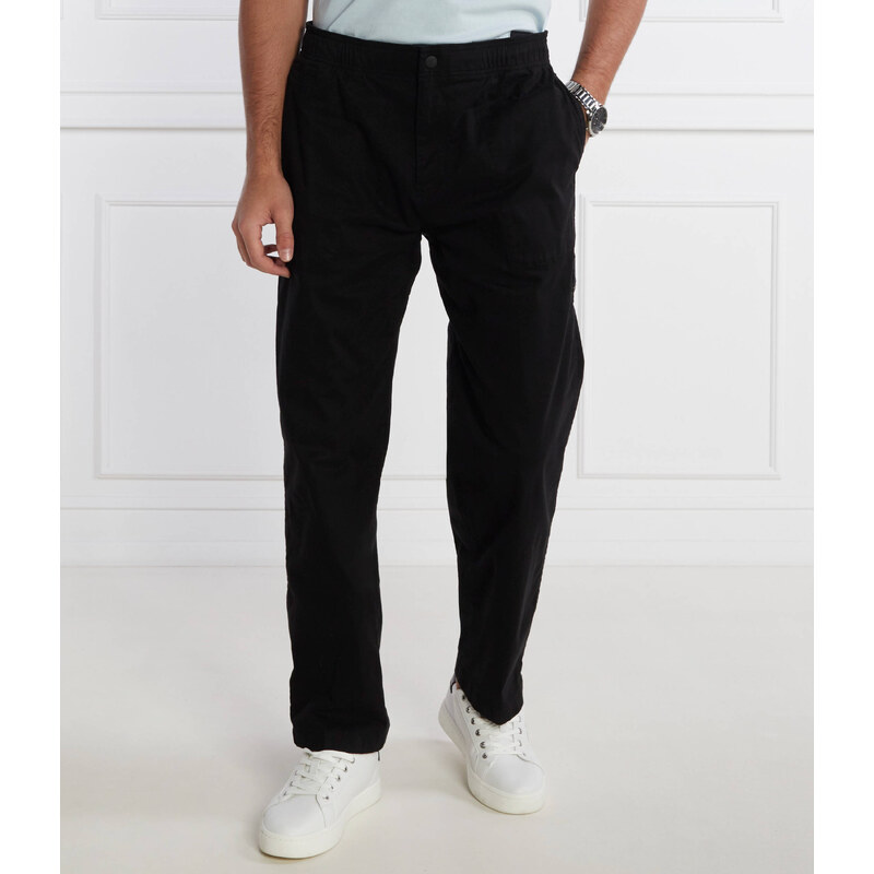 Calvin Klein Jeans Kalhoty BADGE TRIM WOVEN PANT | Regular Fit
