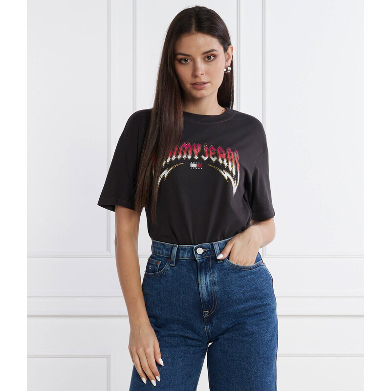 Tommy Jeans Tričko WASHED TJ ROCK | Relaxed fit