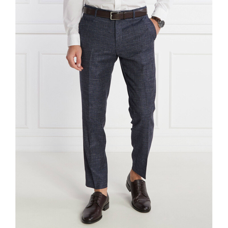 BOSS BLACK Vlněné kalhoty H-Genius-241 | Regular Fit přidáním