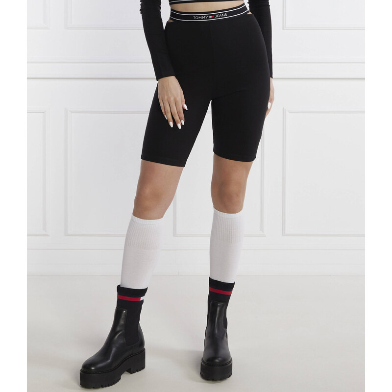 Tommy Jeans cyklistické šortky logo taping cycle | slim fit