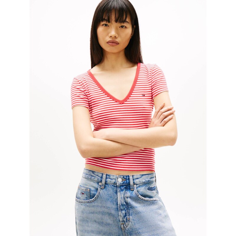 Tommy Jeans Tričko ESSENTIAL | Slim Fit
