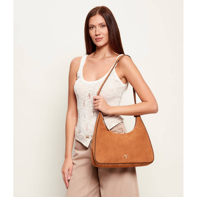 Pinko Hobo kabelka MISS PINKO CLASSIC | semiš