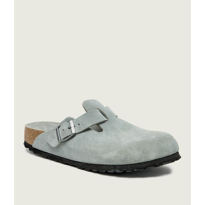 Birkenstock Pantofle typu mules Boston | semiš | narrow fit soft