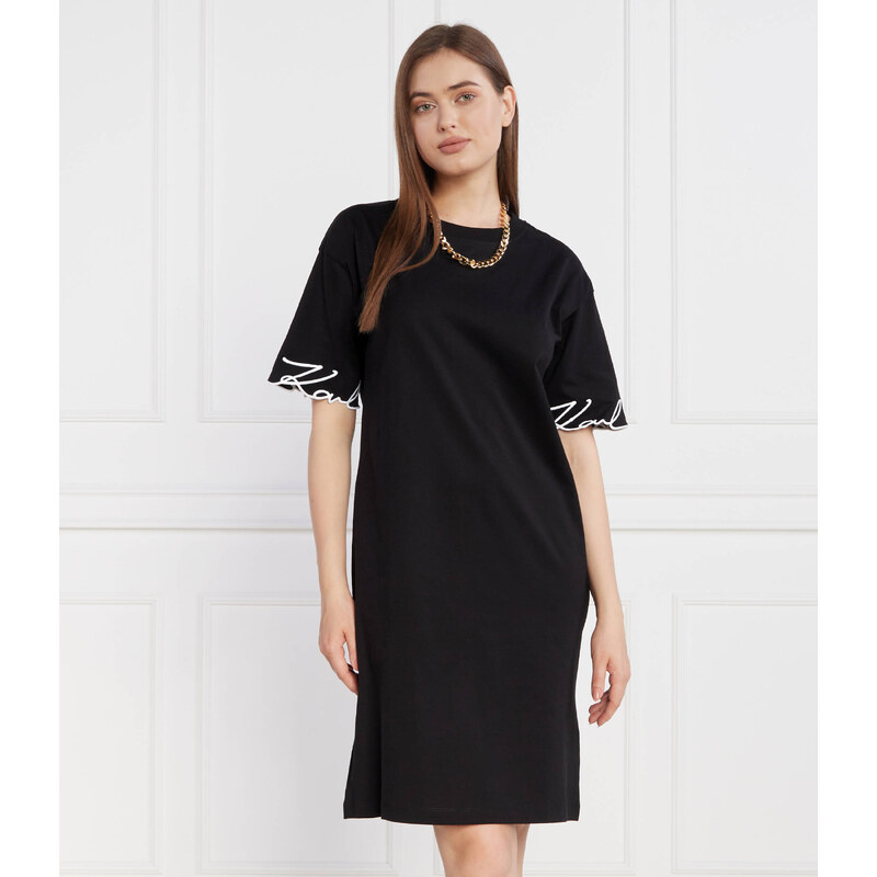 Karl Lagerfeld Šaty karl signature slv hem 99952303