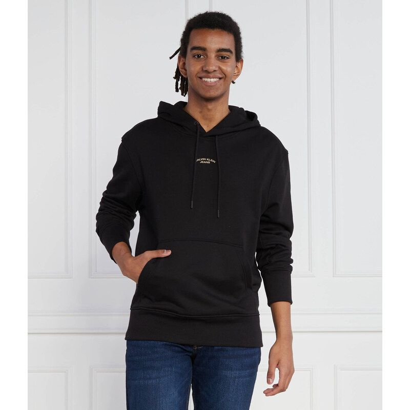 Calvin Klein Jeans Mikina CANVAS CURVE GRAPHIC | Regular Fit