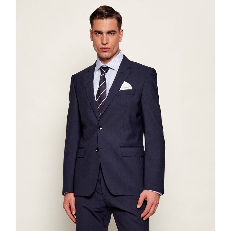 BOSS BLACK Vlněná sako H-Huge-MM | Slim Fit