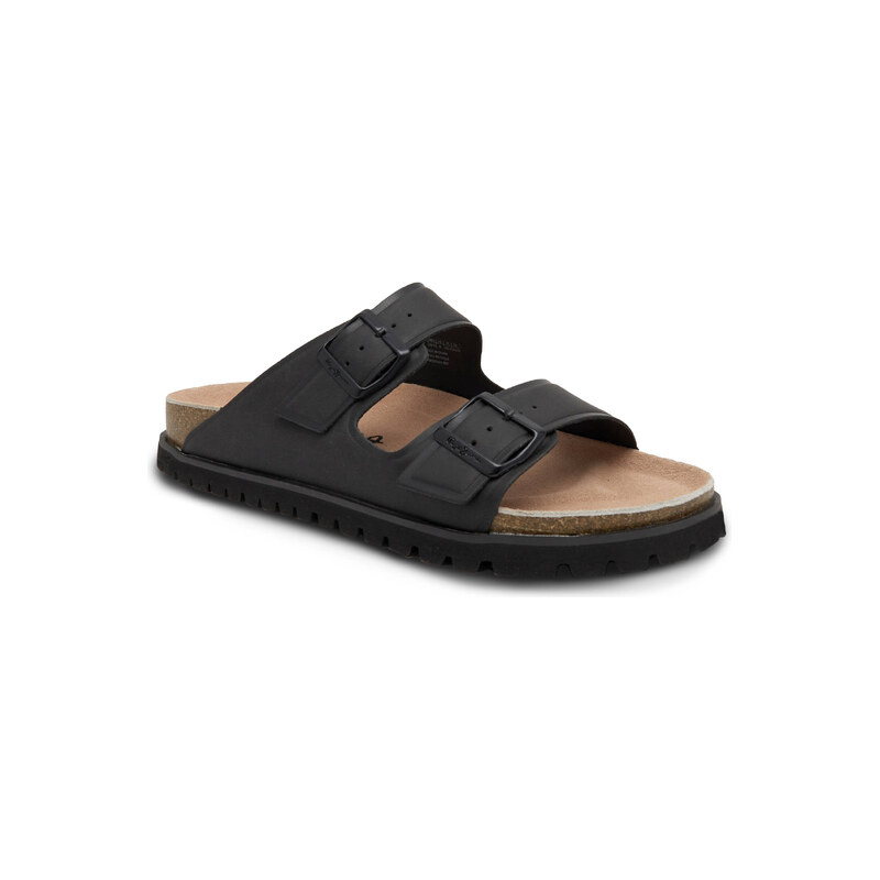 Pepe Jeans London Pantofle URBAN SANDAL BASIC EMBOED s přídavkem kůže