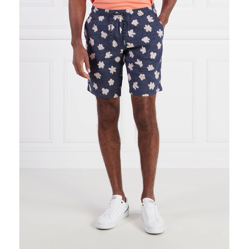 Tommy Hilfiger Lněné šortky HARLEM PO TECH LINEN PRINTED | Regular Fit