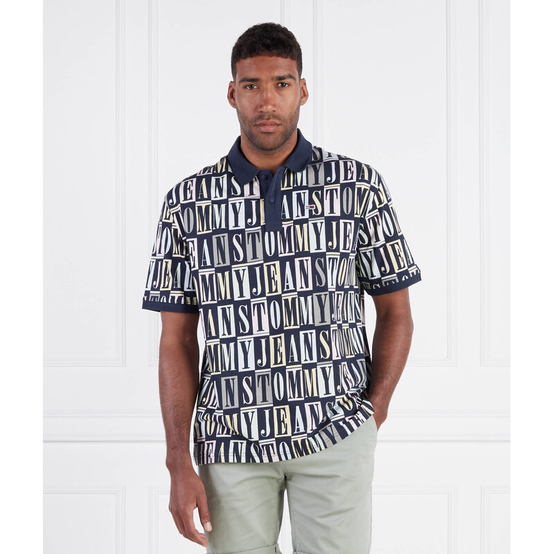 Tommy Jeans Polokošile TJM SKATER TOMMY AOP | Regular Fit
