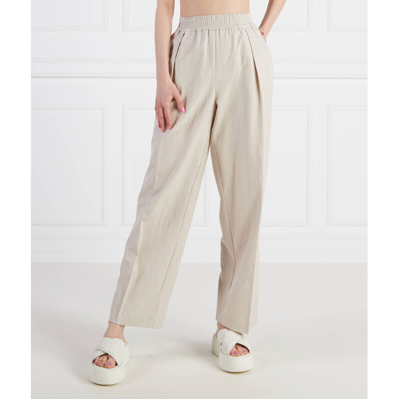 Samsøe Samsøe Lněné kalhoty | Loose fit