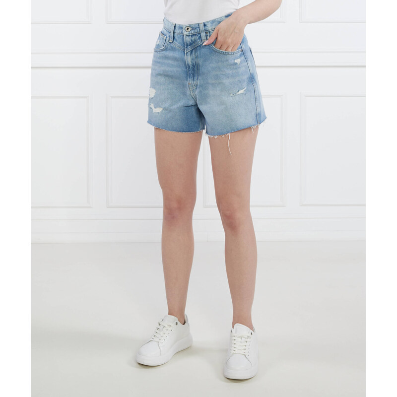 Pepe Jeans London Šortky Rachel | Regular Fit | denim