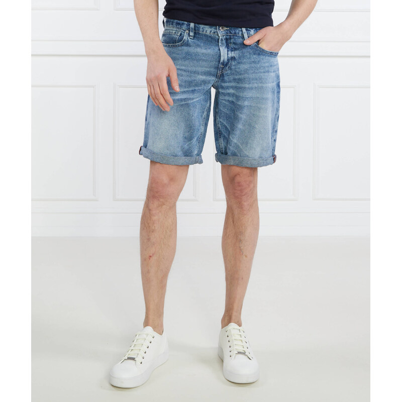 GUESS Šortky SONNY SHORT | Regular Fit přidáním lnu