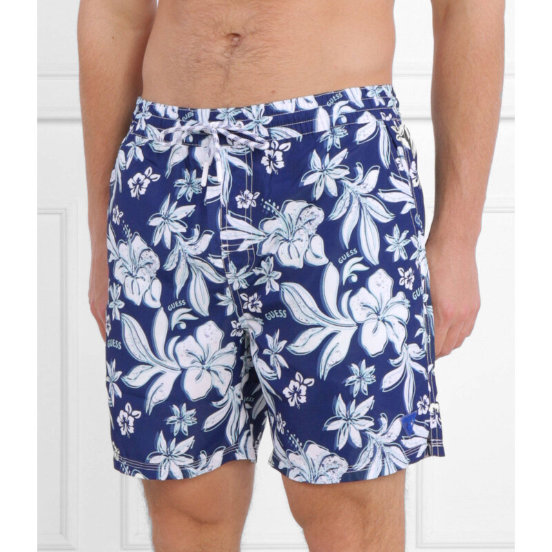 Guess Underwear Koupací šortky SWIMTRUNK MEDIUM IBISCUS AOP | Regular Fit