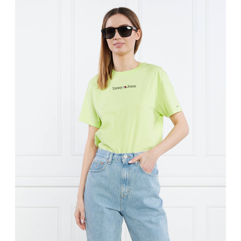 Tommy Jeans Tričko SERIF LINEAR | Regular Fit