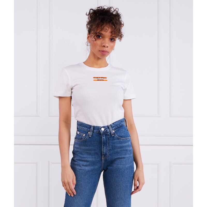 Calvin Klein Jeans Tričko STRIPE LOGO | Regular Fit 80904261