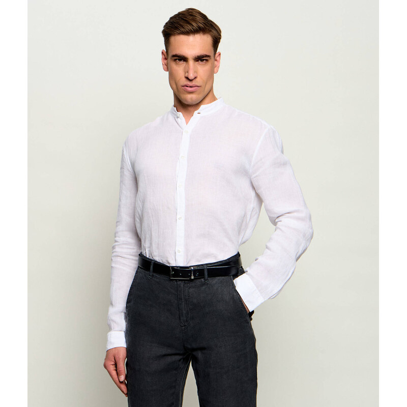 HUGO Lněná košile Elvory | Slim Fit
