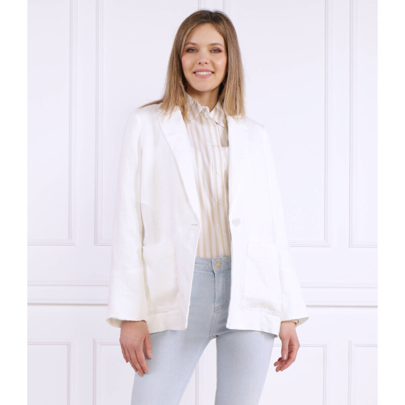 Tommy Hilfiger Lněná sako CASUAL LINEN SB BLAZER | Regular Fit 80674692
