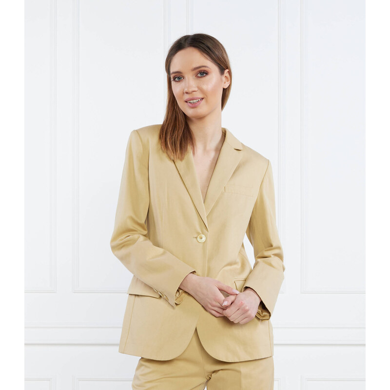 TWINSET Sako | Regular Fit přidáním lnu