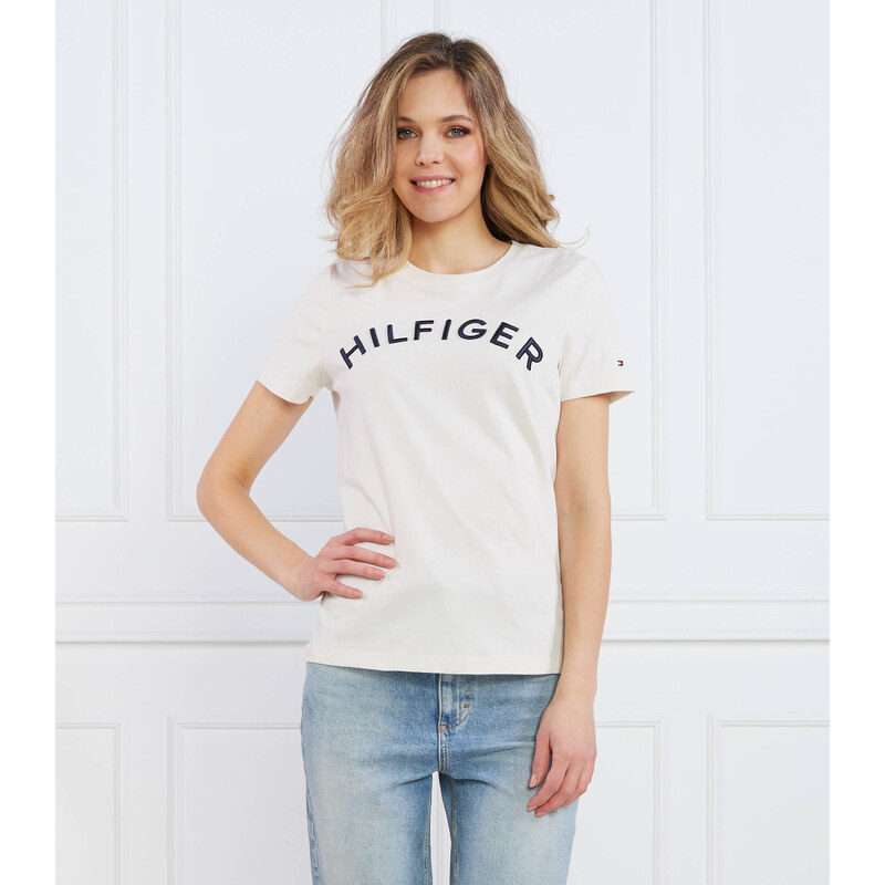 Tommy Hilfiger Tričko REG HILFIGER VARSITY EMB C-NK SS | Slim