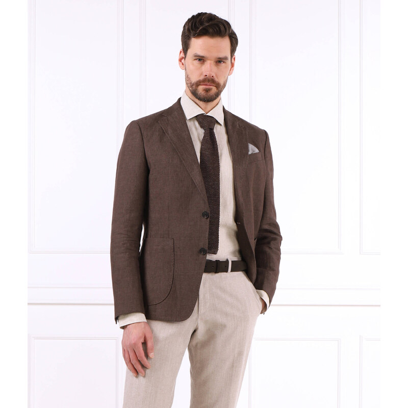Joop! Lněná sako Hoverest | Slim Fit