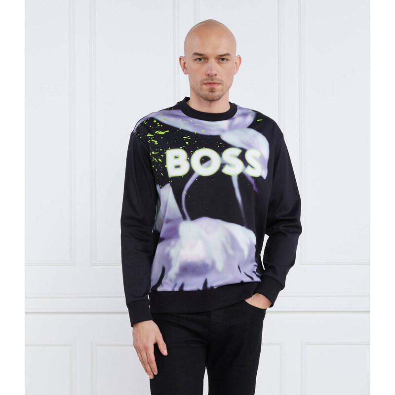 BOSS GREEN Mikina Salbo Lotus | Regular Fit