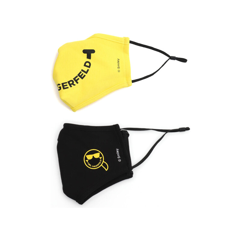 Karl Lagerfeld Rouška dvojbalení KARL X SMILEY FACEMASK