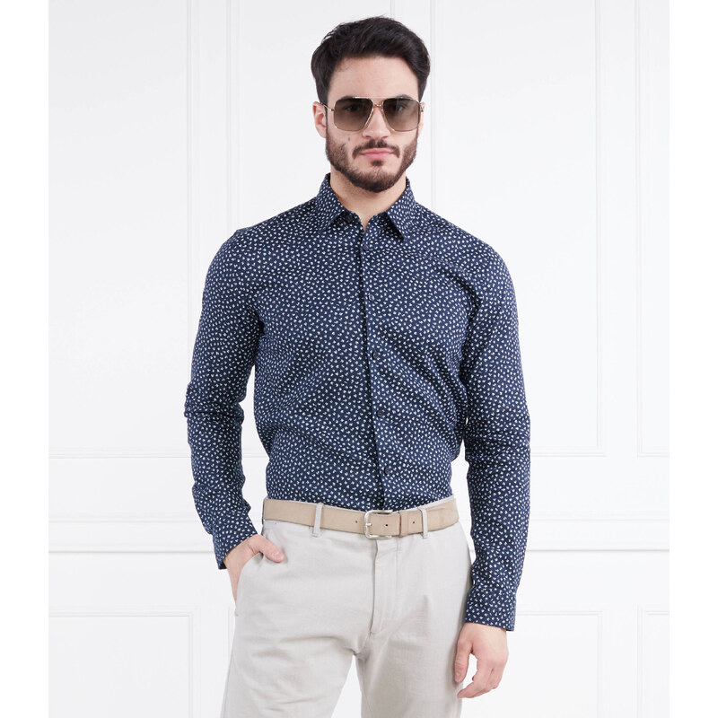 BOSS BLACK Lněná košile Roger_F | Slim Fit