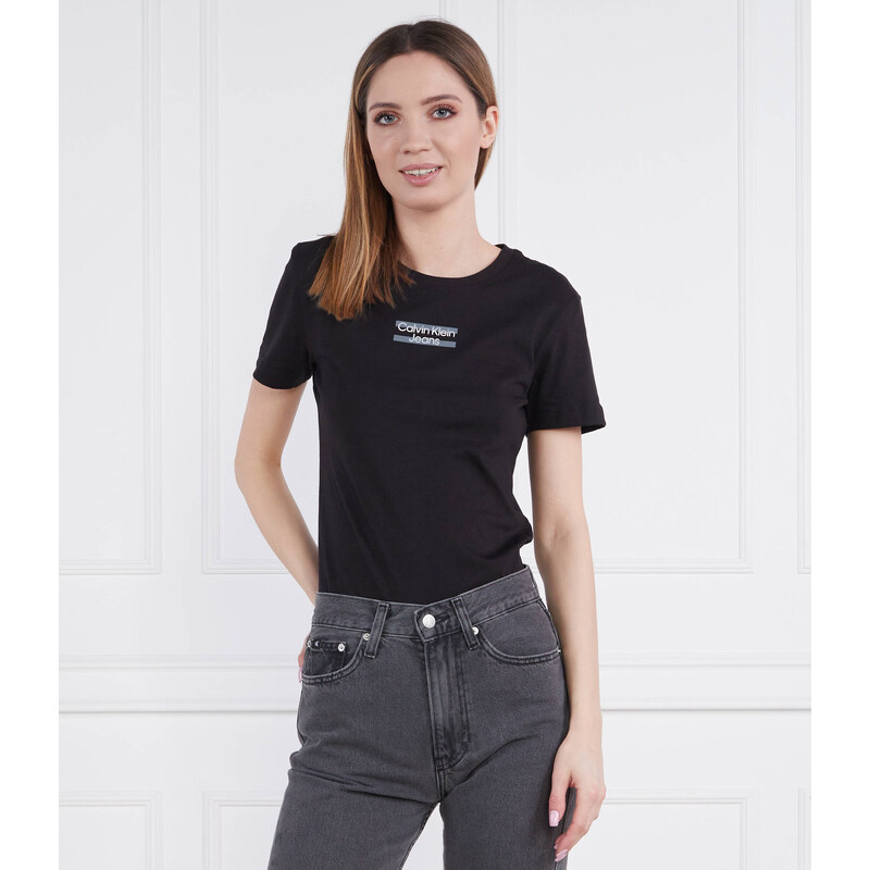 Calvin Klein Jeans Tričko STRIPE LOGO | Regular Fit