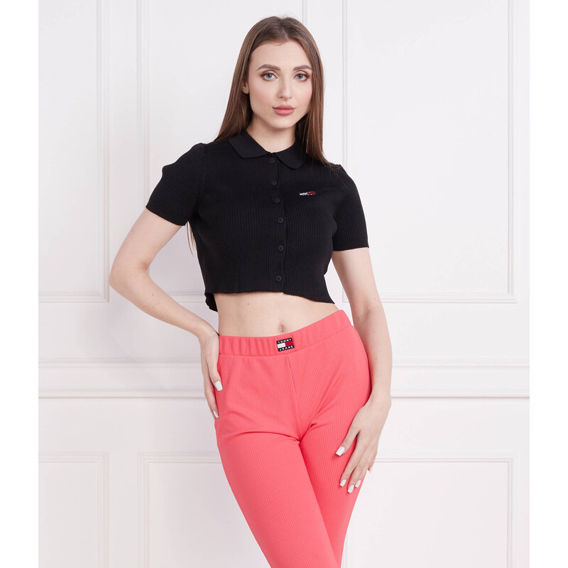 Tommy Jeans Svetr TJW BUTTON THRU | Cropped Fit 78414619