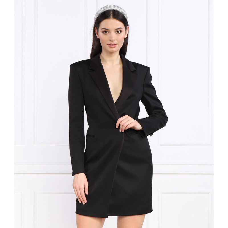 BOSS BLACK vlněná šaty dackea 99954152