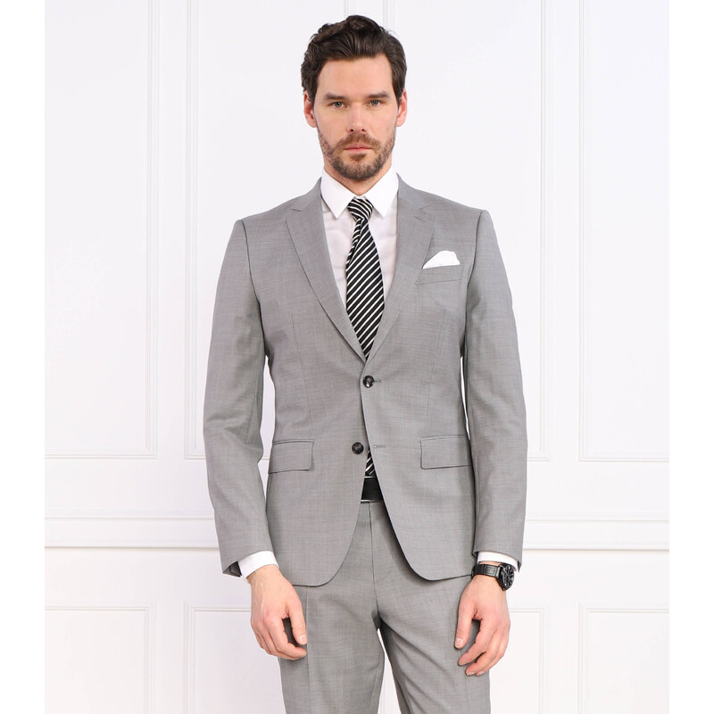 BOSS BLACK vlněná sako h-huge-mm-224 | slim fit