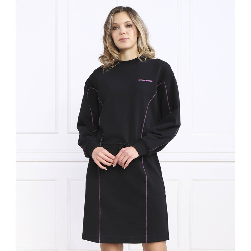 Karl Lagerfeld Šaty contrast stitch