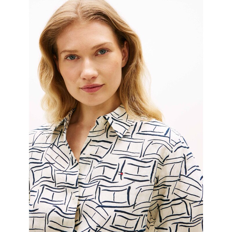 Tommy Hilfiger Lněná košile | Relaxed fit