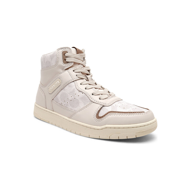 Coach Kožené tenisky HI top COATED CANVAS