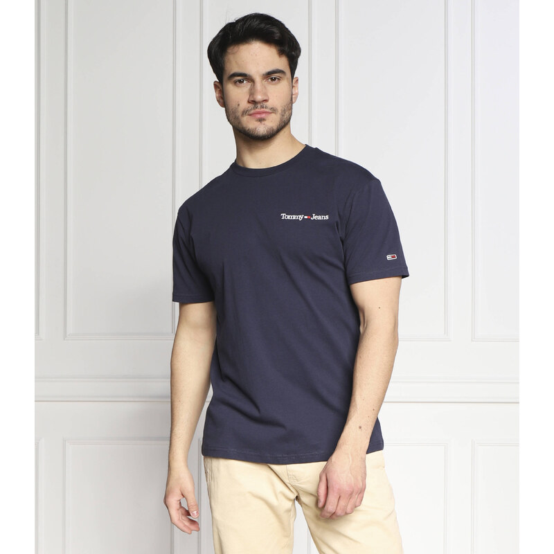 Tommy Jeans Tričko LINEAR CHEST | Regular Fit