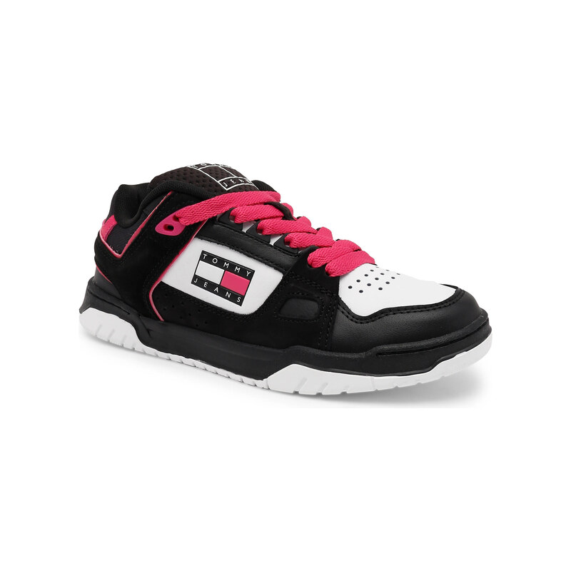 Tommy Jeans Kožené tenisky WMN SKATE LOW