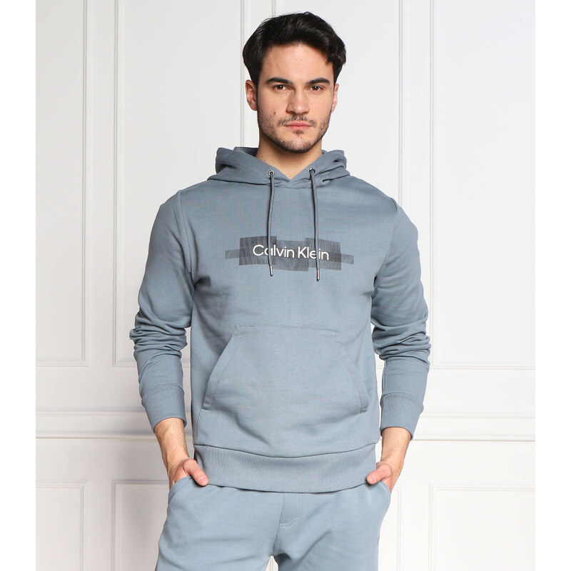 Calvin Klein Mikina BOX STRIPED LOGO | Regular Fit