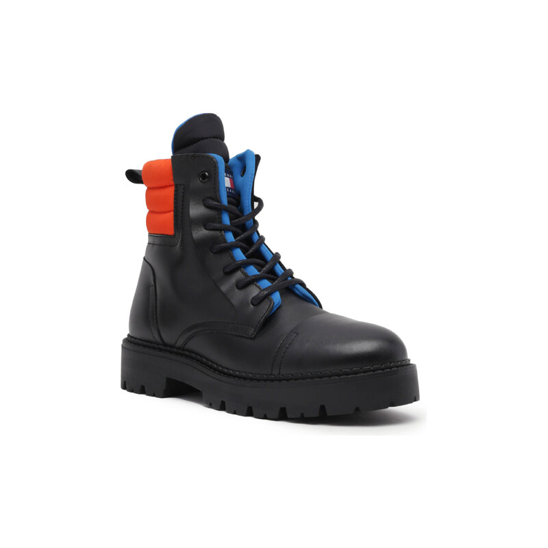 Tommy Jeans Kožené boty PADDED