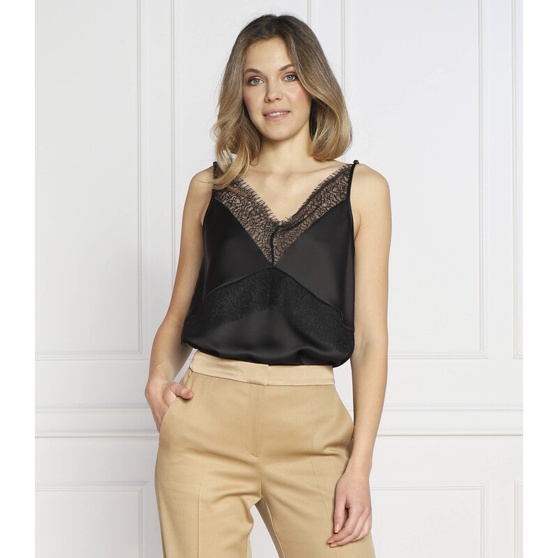 BOSS BLACK Saténový top Ilacea | Regular Fit