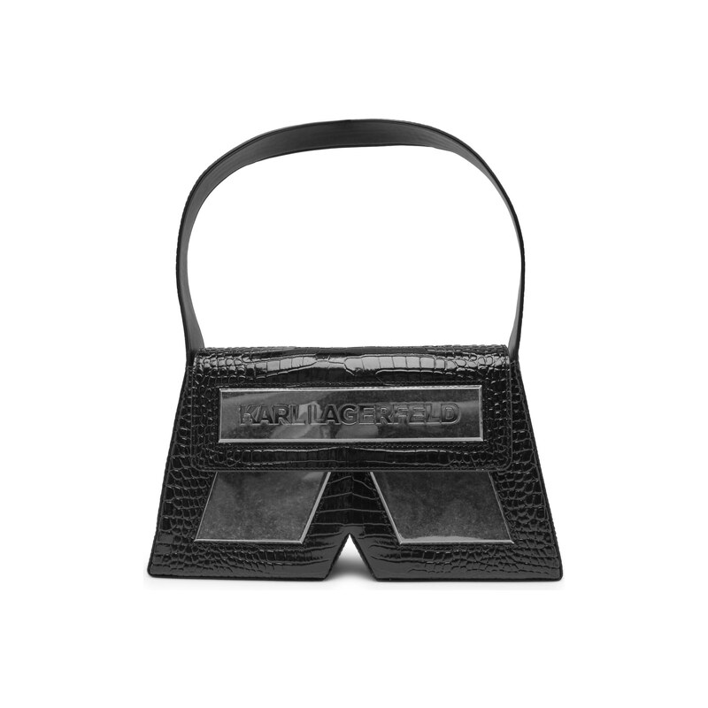 Karl Lagerfeld Kožená kabelka na rameno Essential 75766374